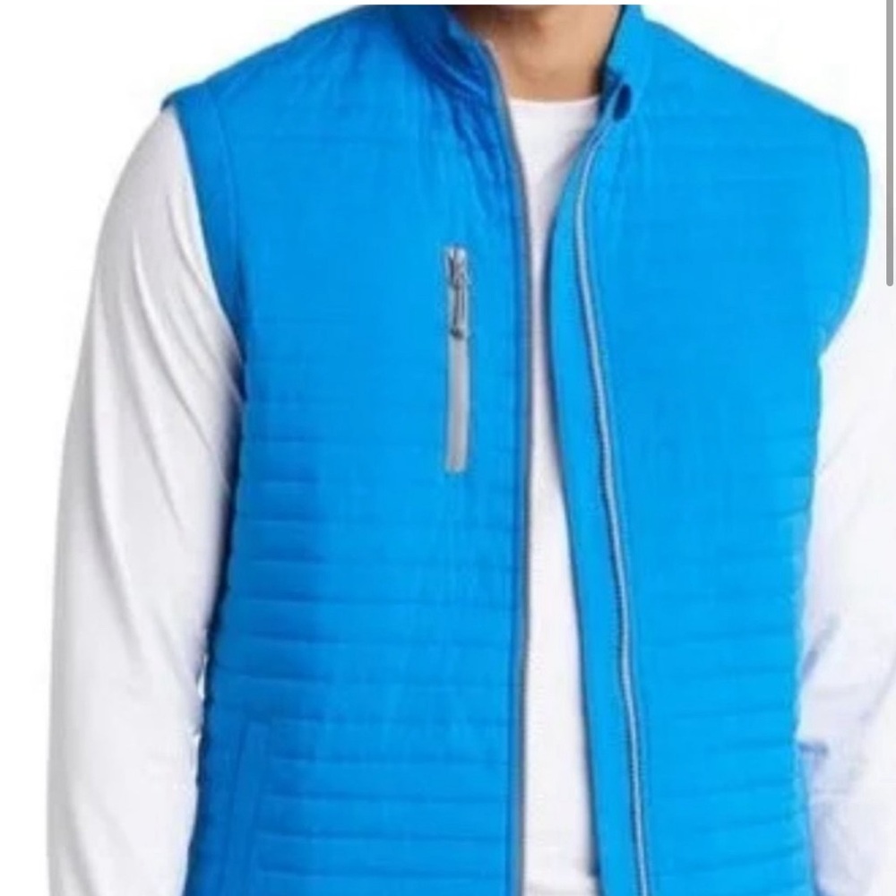 NWT Johnnie-O Crosswind Vest in Blue Maverick Color